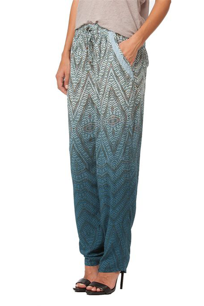 Artemis Printed Rayon Drawstring Pant