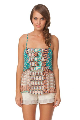 Hekate Printed Silk Easy Cami