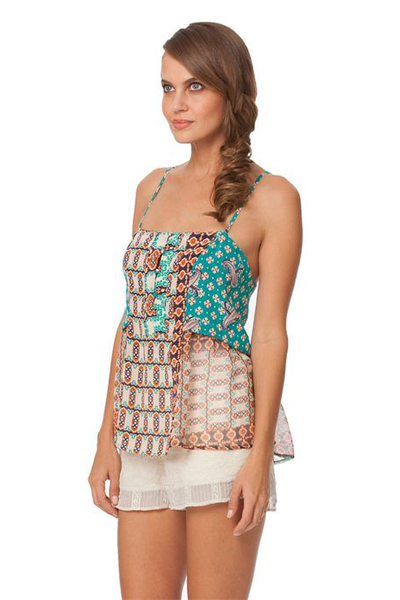 Hekate Printed Silk Easy Cami