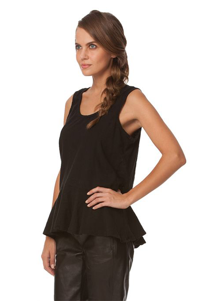 Pomona Cotton Slub Open Back Tank