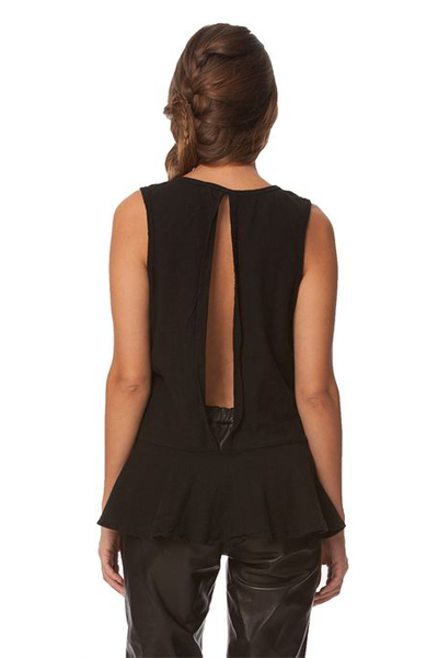 Pomona Cotton Slub Open Back Tank